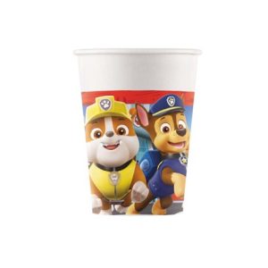 Pahare Party Patrula Cățelușilor (Set 8 buc) - Pahare Carton 200ml Aniversare Set 8 pahare party din carton cu imprimeu Patrula Cățelușilor Rescue Heroes capacitate 200 ml pentru aniversari copii.