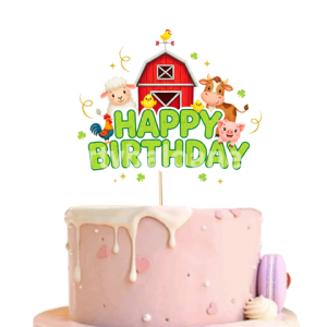TOPPER PENTRU TORT HAPPY BIRTHDAY - TEMATICA FERMA