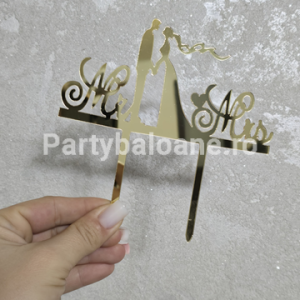 TOPPER PENTRU TORT NUNTA AURIU COD 9467