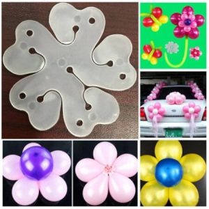 Set 8 accesorii pentru baloane floare