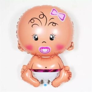 Balon folie bebe fetita, 74 cm