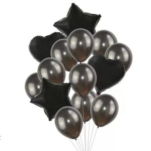 Set 14 Baloane din Folie Metalizată si din Latex