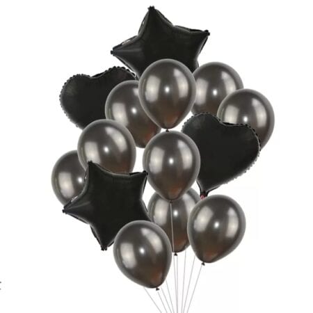 Set 14 Baloane din Folie Metalizată si din Latex