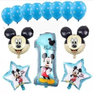 SET 13 BALOANE CU CIFRA 1 MICKEY MOUSE , STELE SI CAPETE
