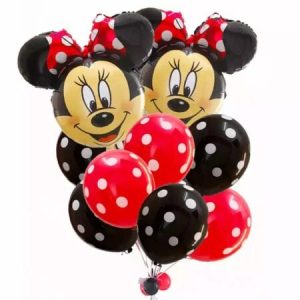 Set 10 baloane cu minnie