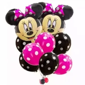 Set 10 baloane cu minnie