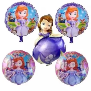 Set 5 baloane folie prințesa Sofia