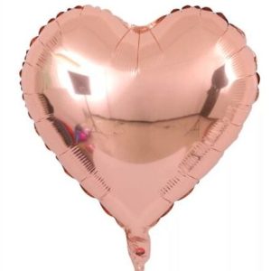 Balon folie inima rose gold