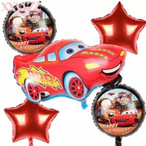 Se 5 baloane folie masina cars
