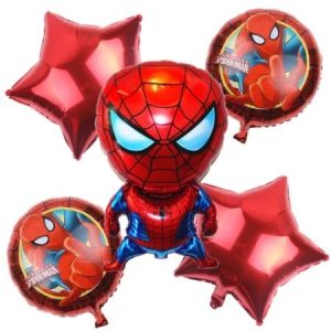 Set 5 baloane folie spiderman