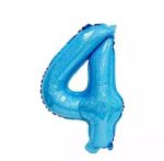 Balon Folie Cifra Albastru Holografic 0-9 - 100 Cm - imagine 4