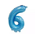 Balon Folie Cifra Albastru Holografic 0-9 - 100 Cm - imagine 6