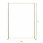 Arcada Metalica Dreptunghiulara Suport Baloane Auriu Premium 160x210 cm Suport cadru metalic dreptunghiular de culoare aurie, dimensiuni 160x210 cm, sistem prindere cu clips, excelent pentru aranjamente foto moderne si decoruri florale.