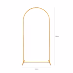Arcada Metalica Suport Baloane Auriu Premium 100x200 cm Suport arcada metalica aurie pentru decoratiuni si baloane, dimensiuni 100x200 cm, sistem prindere sigur cu surub, calitate superioara.
