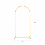 Arcada Metalica Suport Baloane Auriu Premium 80x180 cm Suport arcada metalica de culoare aurie, format compact 80x180 cm, cu sistem de prindere pe clips, perfecta pentru aranjamente foto si florale.
