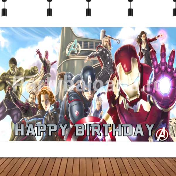 BACKGROUND TEXTIL PENTRU ARANJAMENT ARCADA AVENGERS COD 462