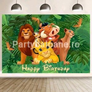 BACKGROUND TEXTIL PENTRU ARANJAMENT ARCADA - REGELE LEU SIMBA COD 219