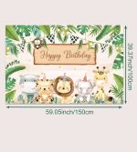 BACKGROUND TEXTIL PENTRU ARANJAMENT ARCADA HAPPY BIRTHDAY COD 205 - imagine 2