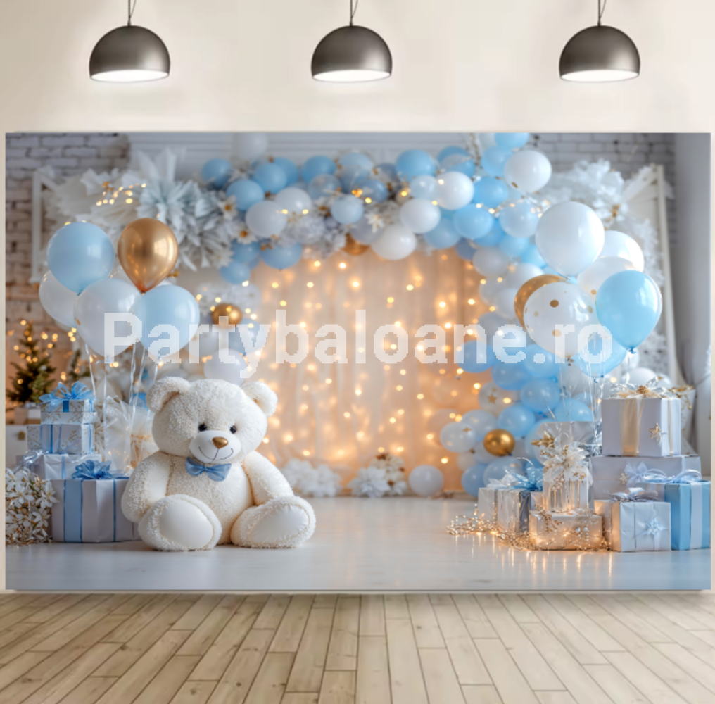 Background Textil cu Urs – Fundal Decorativ COD B02