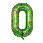 Balon Folie Cifra 0 Tematica Minecraft Verde 100 cm Balon din folie premium in forma de cifra 0 verde cu imprimeu tematic personaje Minecraft dimensiune 100 cm.