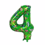 Balon Folie Cifra 4 Tematica Minecraft Verde 100 cm Balon din folie premium in forma de cifra 4 verde cu imprimeu tematic personaje Minecraft dimensiune 100 cm.