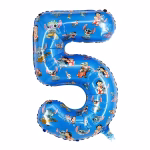 Balon Folie Cifra 5 Lilo & Stitch Albastru 74 cm Balon din folie premium in forma de cifra 5 albastru cu imprimeu tematic personajele Lilo si Stitch dimensiune 74 cm.