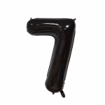 Balon Folie Cifra 7 Negru 100 cm Balon folie cifră 7 negru 100 cm articole aniversare rafinate.
