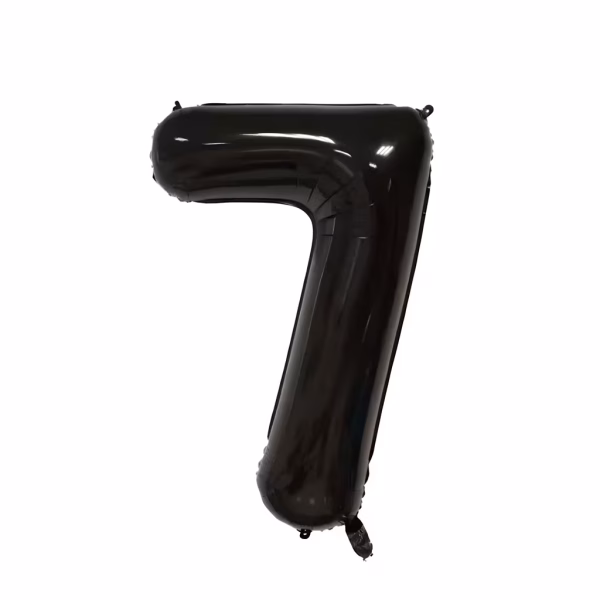 Balon Folie Cifra 7 Negru 100 cm Balon folie cifră 7 negru 100 cm articole aniversare rafinate.