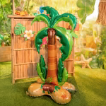 Balon folie Palmier 3D airwalker 120 cm Balon din folie 3D in forma de palmier tropical stand vertical dimensiune 120 cm.
