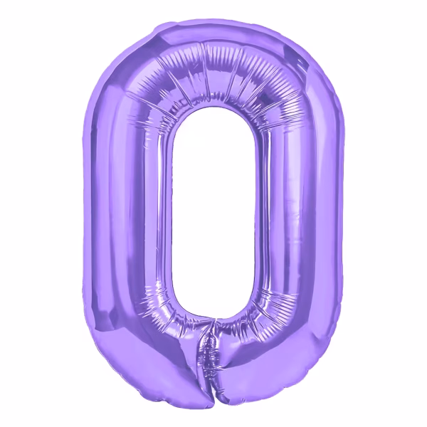 Balon folie cifra mov 0 Balon folie cifra 0 mov 100 cm decoratiune petrecere.