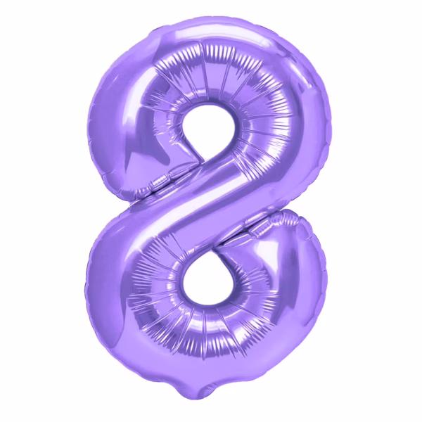 Balon folie cifra mov 8 Balon folie cifra 8 mov 100 cm baloane cifre heliu.