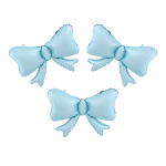 Balon folie funde albastre 3 buc Set de trei baloane din folie in forma de funda albastra dimensiune 55 pe 42 cm.