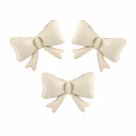 Balon folie funde bej 3 buc Set de trei baloane din folie in forma de funda bej dimensiune 55 pe 42 cm.