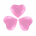 Balon folie inima roz deschis 23 cm 3 buc Set de trei baloane din folie in forma de inima roz deschis dimensiune 23 cm.
