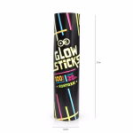 Bratari Fluorescente 100 buc Glow Sticks Premium 20 cm Set 100 bratari fluorescente glow sticks multicolore, lungime 20 cm, prevazute cu conectori din plastic pentru petreceri si evenimente nocturne.