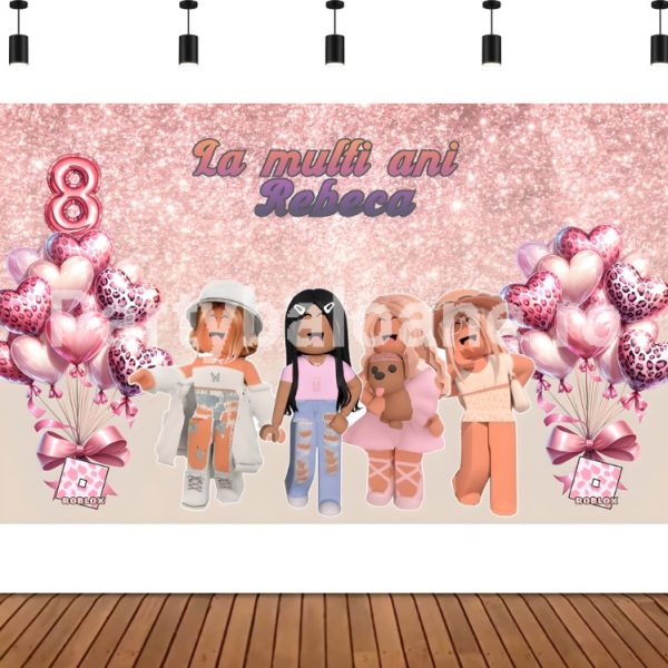 ROBLOX GIRL BACKGROUND PERSONALIZAT-COD B06