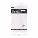 Fata De Masa Alba 137x274 cm Plastic Impermeabil Premium Fata de masa alba din plastic impermeabil, dimensiune generoasa de 137x274 cm, ideala pentru protejarea meselor la nunti, botez, aniversari sau candy bar.