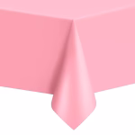 Fata De Masa Roz 137x274 cm Plastic Impermeabil Premium Fata de masa roz din plastic impermeabil, dimensiune generoasa de 137x274 cm, ideala pentru protejarea meselor la petreceri de fete, botez sau candy bar.