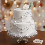 Ghirlanda de Perle 650 cm Alba pentru Decoratiuni ghirlanda de perle 650 cm alba decoratiuni tort evenimente elegante