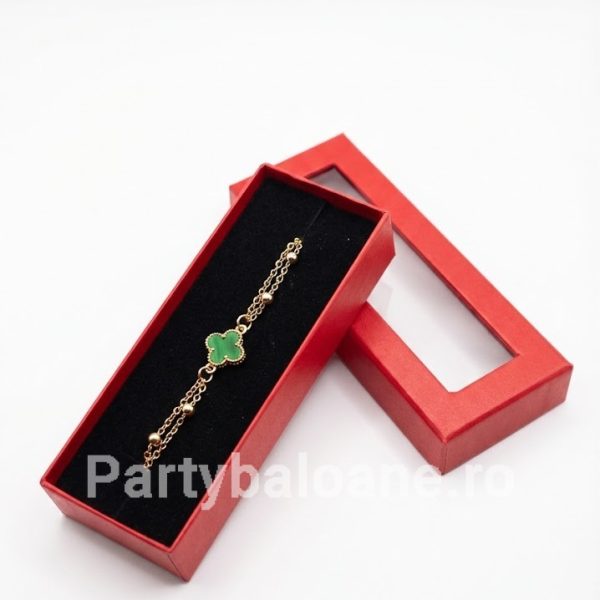 Mărțișor Premium Brățară în Cutie Cadou - Modele Norocoase 1 Martie Model 10 Martisor premium bratara cu perle si talismane norocoase in cutie rosie cadou 1 martie