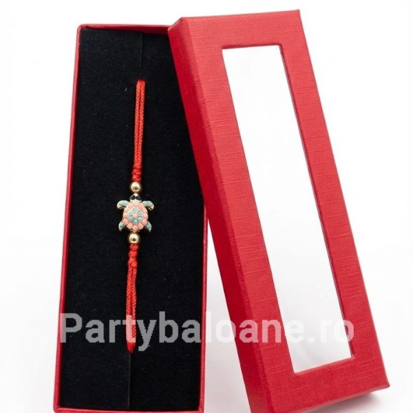 Mărțișor Premium Brățară în Cutie Cadou - Modele Norocoase 1 Martie Model 53 Martisor premium bratara cu perle si talismane norocoase in cutie rosie cadou 1 martie