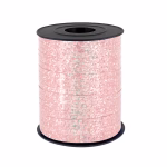 Rola Panglica Rafie pentru Baloane Auriu Roz (Rose Gold) cu Sclipici Holografic Rola de panglica tip rafie din plastic pentru legat baloane, culoare auriu roz rose gold cu sclipici holografic, lungime 225 metri, latime 5 mm.