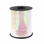 Rola Panglica Rafie pentru Baloane Rola de panglica tip rafie din plastic pentru legat baloane, culoare iridiscenta holografica, lungime generoasa 225 metri, latime 5 mm.