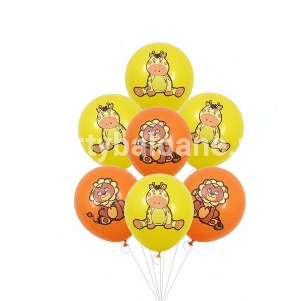 SET 10 BALOANE LATEX SAFARI 30 CM