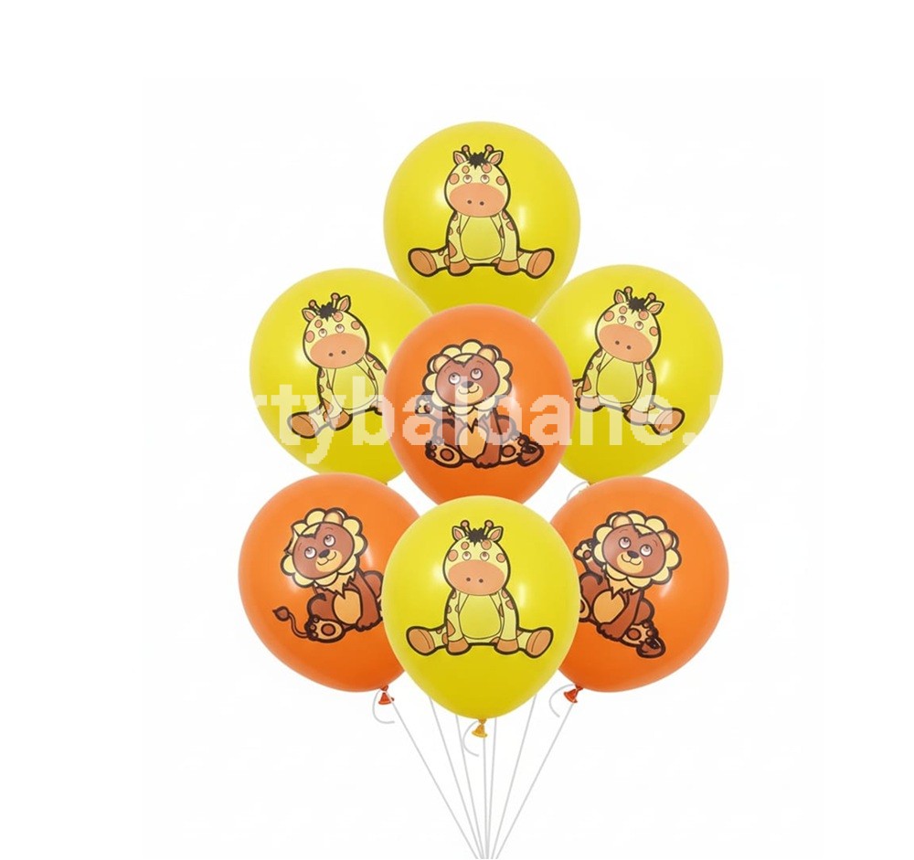 SET 10 BALOANE LATEX SAFARI 30 CM
