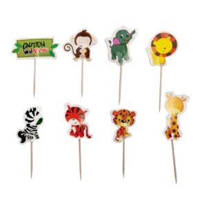 Set 12 Toppere Briose Animale Safari (Jungla)