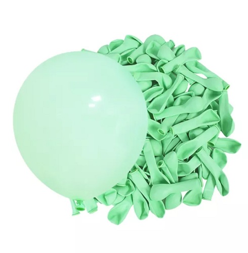 SET 20 BALOANE LATEX VERDE MACARON 14 CM