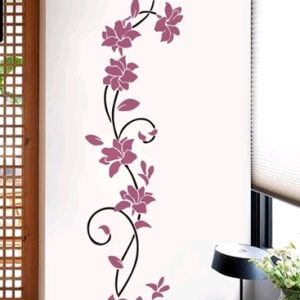 STICKER DECORATIV PENTRU PERETE - FLORI ROZ - COD 182