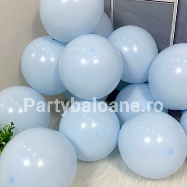 SET BALOANE LATEX MACARONS ALBASTRU 30 CM