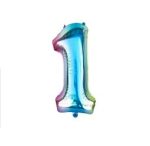 Baloane Folie Cifre Curcubeu 0-9 - 100 Cm - imagine 3
